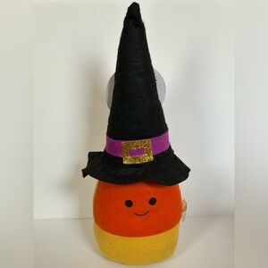 NEW!! Festive Candy Corn Witch Halloween Decor Plush- (NWT)